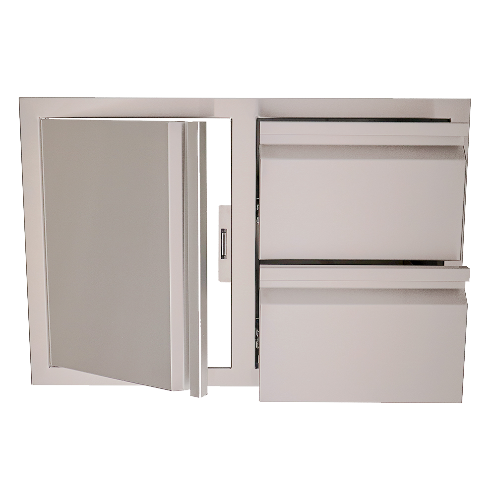 Double Drawers w/ Single Door - VDC1SC