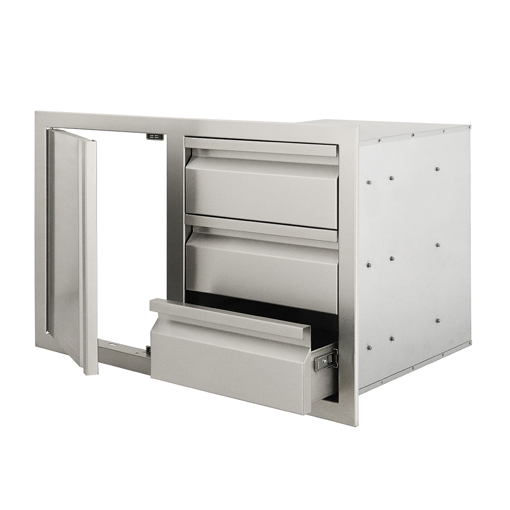Triple Drawers w/ Single Door - VDC2SC