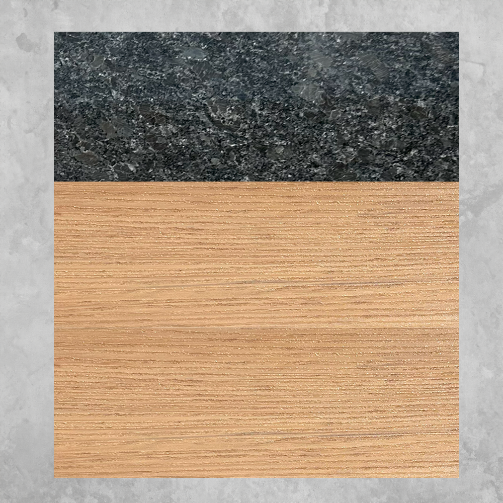 6ft Outdoor Kitchen - Cedar Cabinet w/ Black Granite Countertop