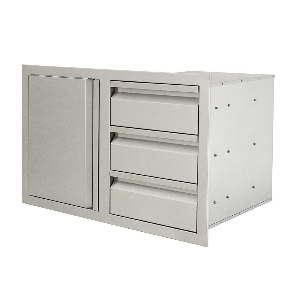 Triple Drawers w/ Single Door - VDC2SC
