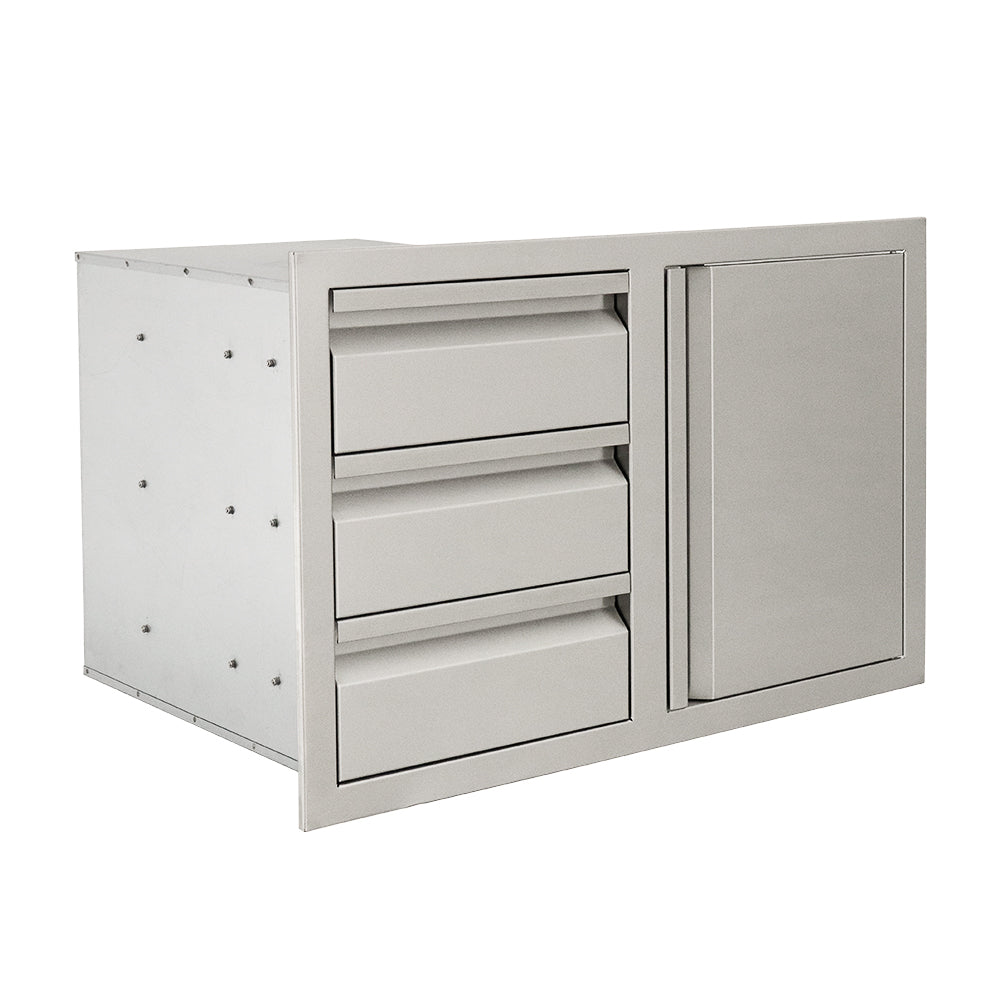 Triple Drawers w/ Single Door - VDC2SC