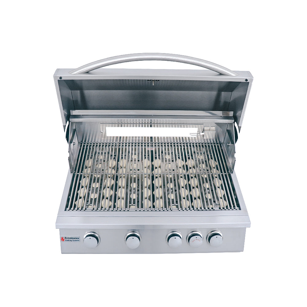 32" RJC32A Free Standing Grill, RJC32A CK 8
