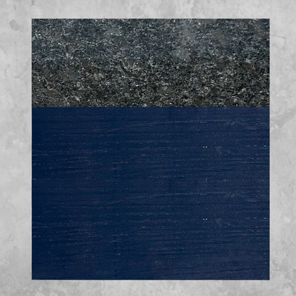 8ft Outdoor Kitchen - Blue Cabinet w/ Black Granite Countertop