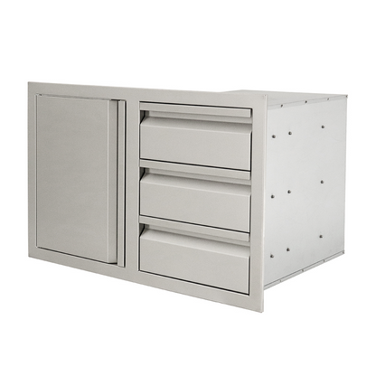 Triple Drawers w/ Single Door - VDC2SC
