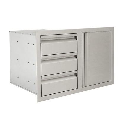Triple Drawers w/ Single Door - VDC2SC